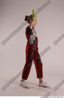 DENISA PILOT STANDING POSE WITH GUN 5